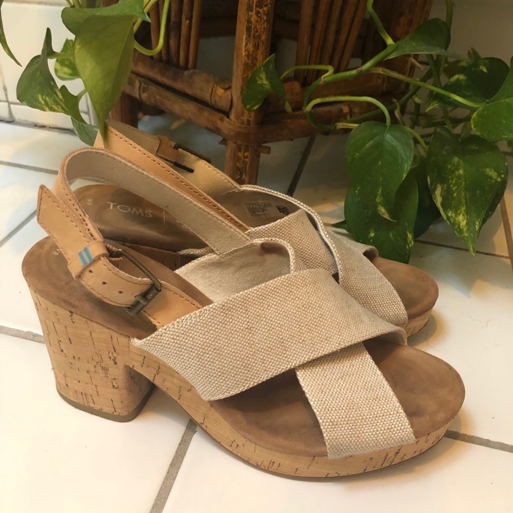 Toms cork heels